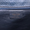 CELINE Medallion Chain Shoulder Bag Leather Black Gold Auth 189809A-19