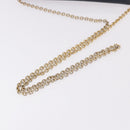 CELINE Medallion Chain Shoulder Bag Leather Black Gold Auth 189809A-7
