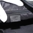 GUCCI Bamboo Shoulder Bag Leather Black Silver 000 0531 Auth 189813A-17