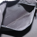 GUCCI Bamboo Shoulder Bag Leather Black Silver 000 0531 Auth 189813A-21