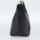 GUCCI Bamboo Shoulder Bag Leather Black Silver 000 0531 Auth 189813A-3