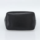 GUCCI Bamboo Shoulder Bag Leather Black Silver 000 0531 Auth 189813A-5