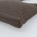 BOTTEGA VENETA INTRECCIATO Shoulder Bag Brown Gold 179330 Auth 189814A-9