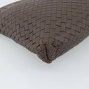 BOTTEGA VENETA INTRECCIATO Shoulder Bag Brown Gold 179330 Auth 189814A-14