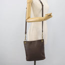 BOTTEGA VENETA INTRECCIATO Shoulder Bag Brown Gold 179330 Auth 189814A-21
