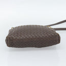 BOTTEGA VENETA INTRECCIATO Shoulder Bag Brown Gold 179330 Auth 189814A-5