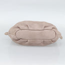 PRADA Chain Shoulder Bag Vittero Dino Leather Pink Gold Auth 189816A-5
