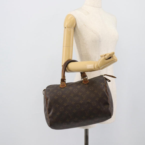 LOUIS VUITTON Monogram Speedy 30 Hand Bag M41526 LV Auth 189818