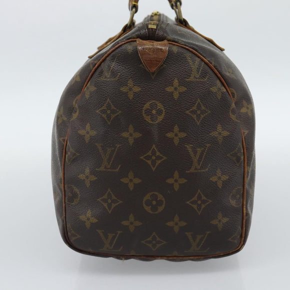 LOUIS VUITTON Monogram Speedy 30 Hand Bag M41526 LV Auth 189818