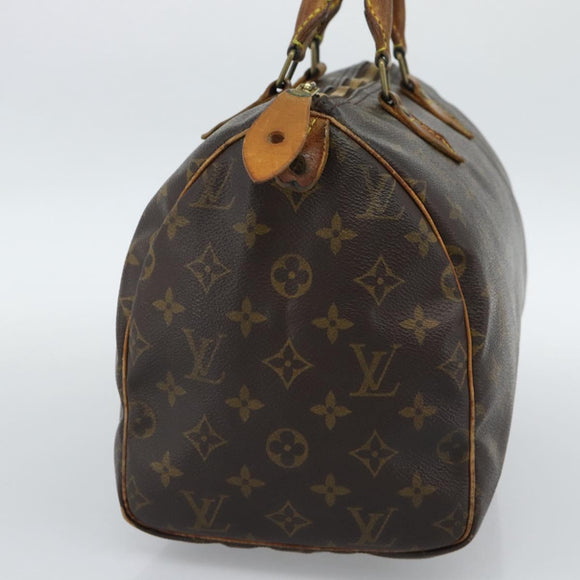 LOUIS VUITTON Monogram Speedy 30 Hand Bag M41526 LV Auth 189818