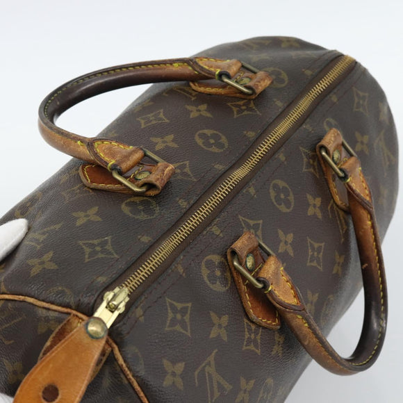 LOUIS VUITTON Monogram Speedy 30 Hand Bag M41526 LV Auth 189818