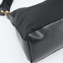 PRADA Chain Shoulder Bag Nylon Black Auth 189819A-14