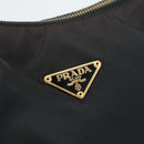 PRADA Chain Shoulder Bag Nylon Black Auth 189819A-18