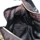 PRADA Chain Shoulder Bag Nylon Black Auth 189819A-21