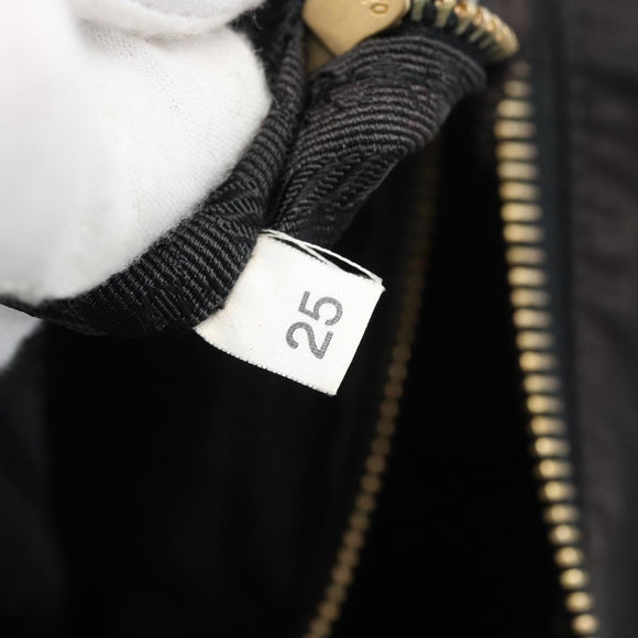 PRADA Chain Shoulder Bag Nylon Black Auth 189819A