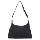 PRADA Chain Shoulder Bag Nylon Black Auth 189819A-2