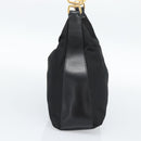 PRADA Chain Shoulder Bag Nylon Black Auth 189819A-3