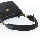 PRADA Chain Shoulder Bag Nylon Black Auth 189819A-7