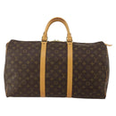 LOUIS VUITTON Monogram Keepall 50 Boston Bag M41426 LV Auth 189820V-13