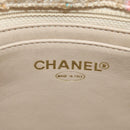 CHANEL 2.55 Shoulder Bag Tweed Beige Gold CC Auth 189821SAM-24