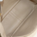 CHANEL 2.55 Shoulder Bag Tweed Beige Gold CC Auth 189821SAM-10