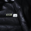 CHANEL Chain Shoulder Tote Bag Lamb Skin Black Gold CC Auth 189822V-20