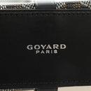 GOYARD Herringbone Minodiere Trunk Bag PVC Black Silver Auth 189823SM-19