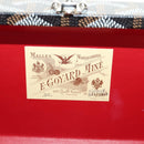 GOYARD Herringbone Minodiere Trunk Bag PVC Black Silver Auth 189823SM-25