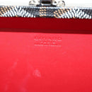 GOYARD Herringbone Minodiere Trunk Bag PVC Black Silver Auth 189823SM-11