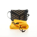 GOYARD Herringbone Minodiere Trunk Bag PVC Black Silver Auth 189823SM-12