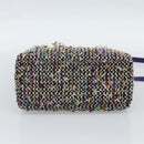 CHANEL Lady Dior Chain Hand Bag tweed 2way Multicolor Silver CC Auth 189825SM-5