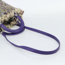 CHANEL Lady Dior Chain Hand Bag tweed 2way Multicolor Silver CC Auth 189825SM-8