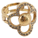 LOUIS VUITTON Berg Flower Power Ring metal Gold Tone LV Auth 189828A-1