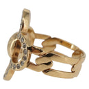 LOUIS VUITTON Berg Flower Power Ring metal Gold Tone LV Auth 189828A-4