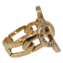 LOUIS VUITTON Berg Flower Power Ring metal Gold Tone LV Auth 189828A-5