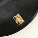 CHANEL Matelasse Chain Backpack Lamb Skin Gold Black CC Auth 189831SV-22
