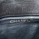 CHANEL Matelasse Chain Backpack Lamb Skin Gold Black CC Auth 189831SV-23