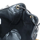 CHANEL Matelasse Chain Backpack Lamb Skin Gold Black CC Auth 189831SV-24