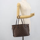 LOUIS VUITTON Damier Ebene Neverfull PM Tote Bag N51109 LV Auth 189833-23
