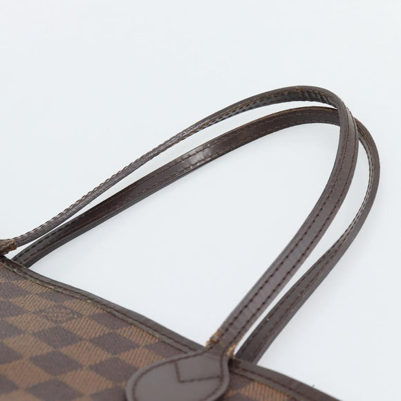 LOUIS VUITTON Damier Ebene Neverfull PM Tote Bag N51109 LV Auth 189833