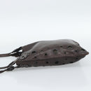 PRADA Shoulder Bag Leather Brown Auth 189834A-4