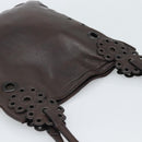 PRADA Shoulder Bag Leather Brown Auth 189834A-6