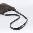 PRADA Shoulder Bag Leather Brown Auth 189834A-7