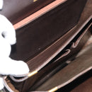 CELINE Horse Carriage Shoulder Bag Leather Dark Brown Gold Auth 189835A-20