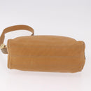 LOEWE Shoulder Bag Leather Beige Gold Auth 189838A-5