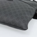 GUCCI GG Supreme Shoulder Bag PVC Black Silver 162904 Auth 189839-9