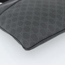 GUCCI GG Supreme Shoulder Bag PVC Black Silver 162904 Auth 189839-14