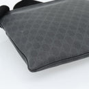 GUCCI GG Supreme Shoulder Bag PVC Black Silver 162904 Auth 189839-16