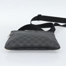 LOUIS VUITTON Damier Graphite Tomas Shoulder Bag N58028 LV Auth 189840-5