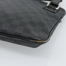 LOUIS VUITTON Damier Graphite Tomas Shoulder Bag N58028 LV Auth 189840-17